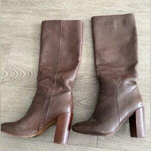 Lands' End Brown Heeled Boots